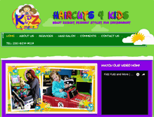 Tablet Screenshot of kidzkutznmore.com